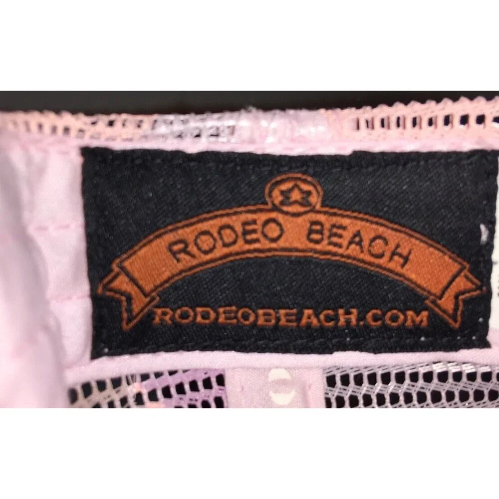 RODEO BEACH Pink Camo Trucker Hat Cap Snapback w/ Bottle Opener RACKHAT NEW